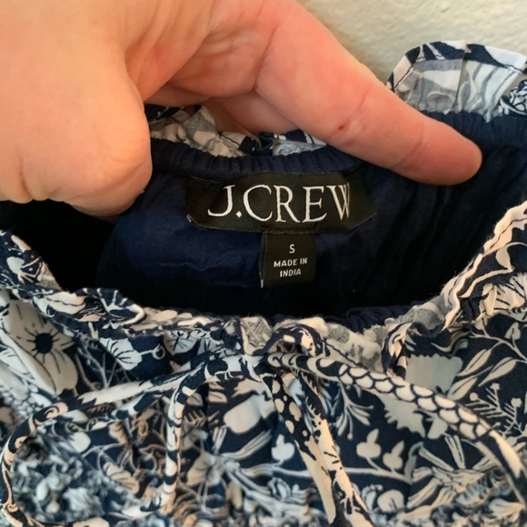 J. Crew Blue and White Sleeveless Maxi Sundress - Picture 3 of 5